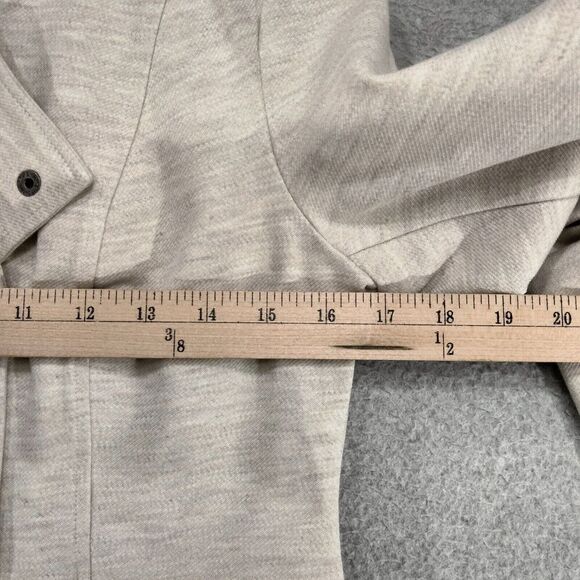 cAbi Charlie Moto Jacket Womens Size Small Beige Heathered Ponte Knit Oatmeal - Picture 6 of 12